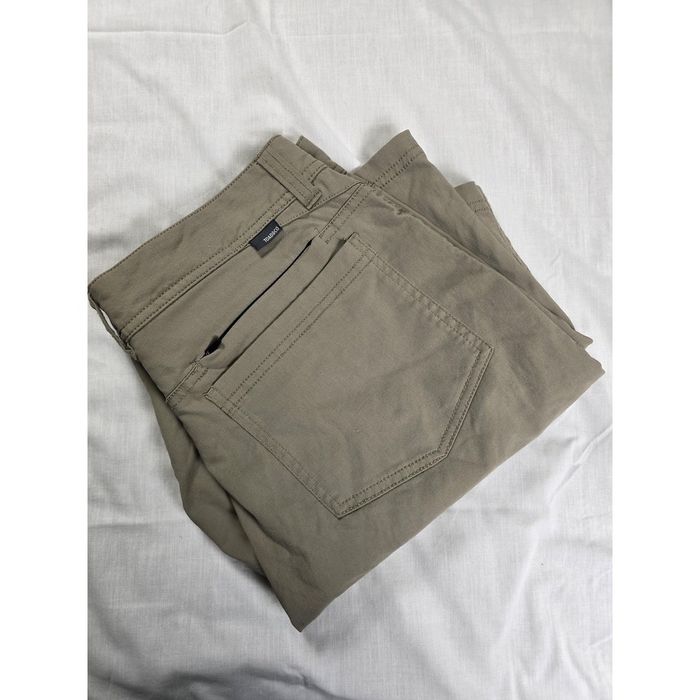 Toad&Co Shorts Mens 33 Khaki Stretch Nylon Spandex Quick Dry Zip Pocket Travel